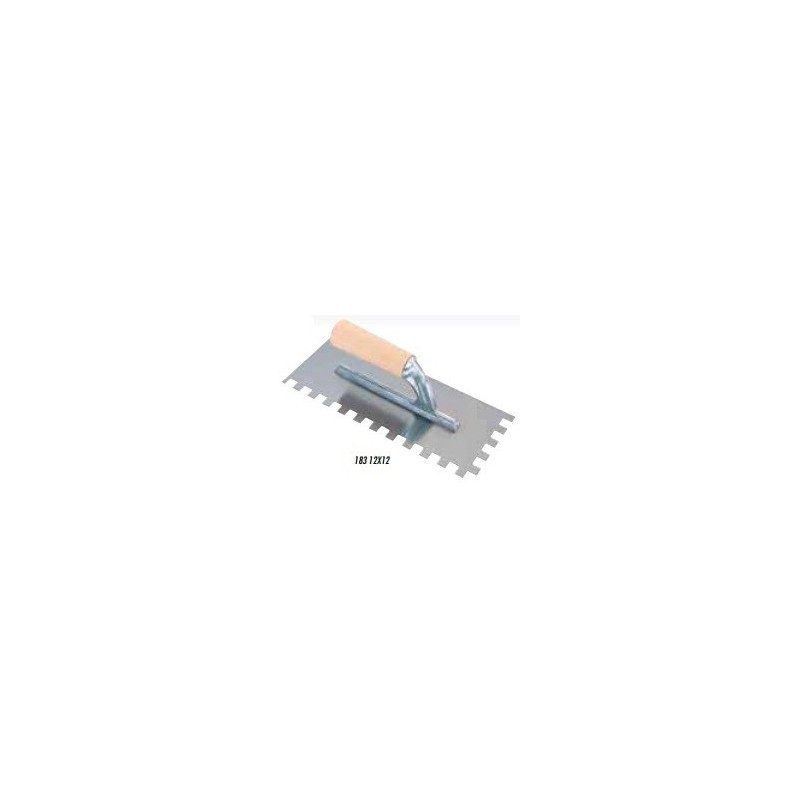 Spatola dentata 28x12 dente 12x12