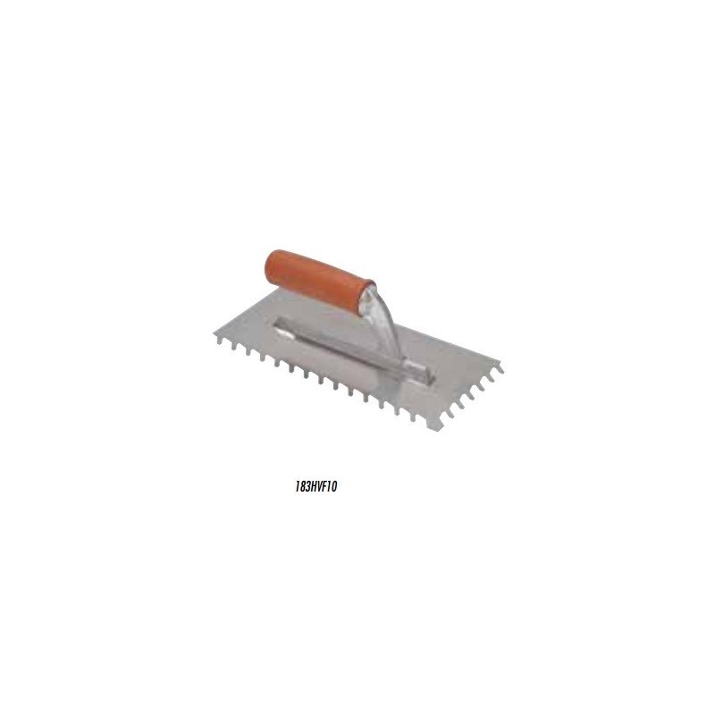 Spatola dente inclinato 28x13 dente 10x10