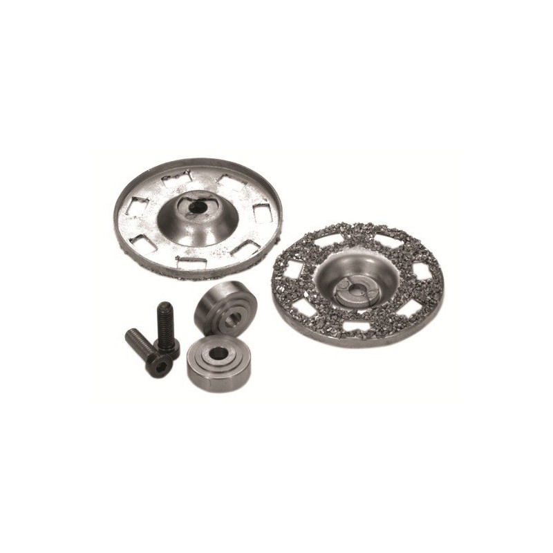Set piastre con schegge in metallo duro