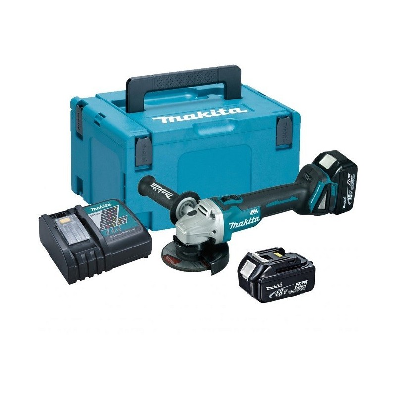 Smerigliatrice a batteria Makita DGA506RTJ
