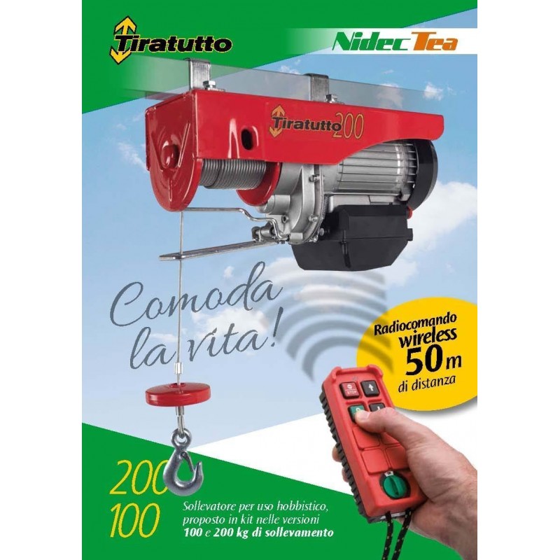 Elevatore L'Europea TIRATUTTO 200 con Radiocomando