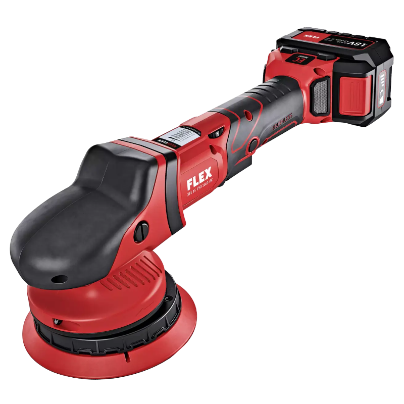 Lucidatrice rotorbitale a batteria FLEX XFE 15 150 18.0-EC/5.0 Set